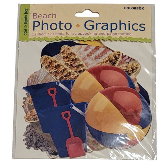 Colorbok Beach Photo Graphics‎ Die Cut Accents Scrapbooking Papercrafting Crafts - Picture 1 of 4